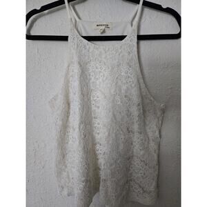 White lace tank